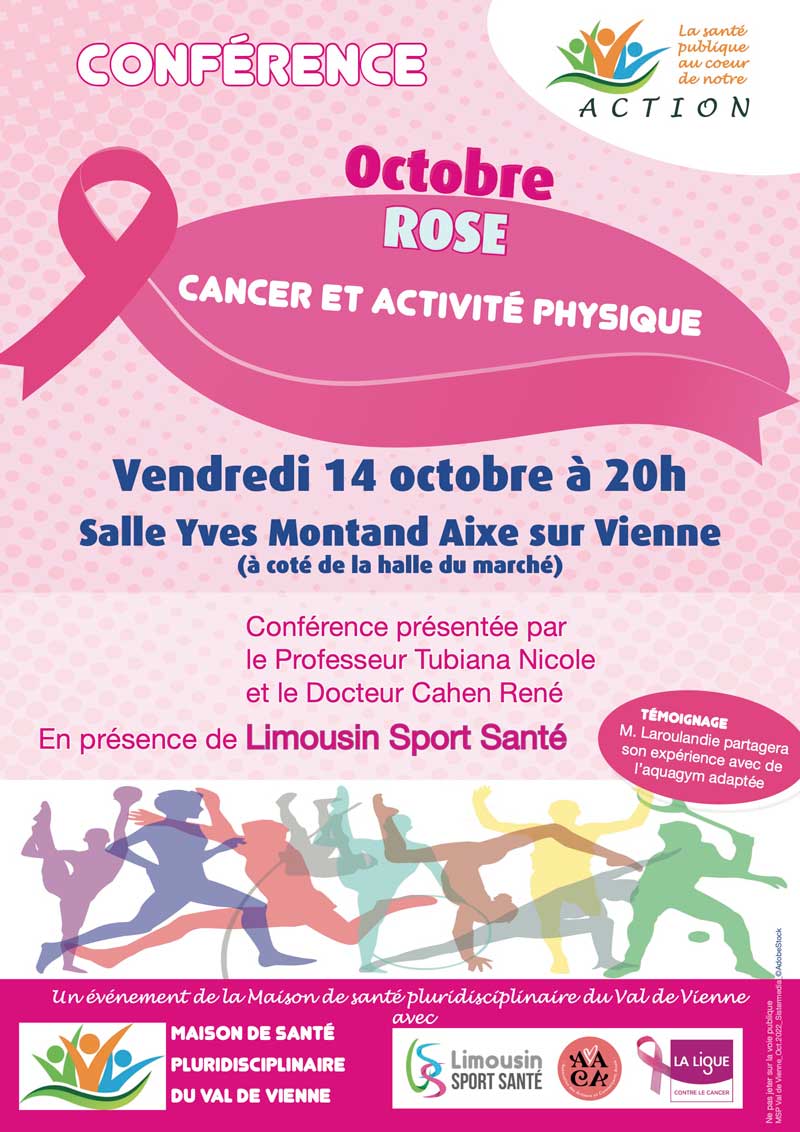 Affiche octobre rose SISA Val-de-Vienne